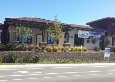A building on the side of a street.